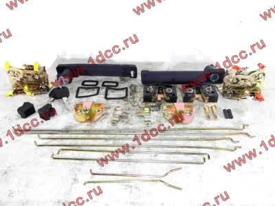 Ремкомплект замков на две двери (ручки внутренние, наружные, личинки, тяги) SH F3000/SH F2000 SHAANXI / Shacman (ШАНКСИ / Шакман)  фото 1 Астрахань