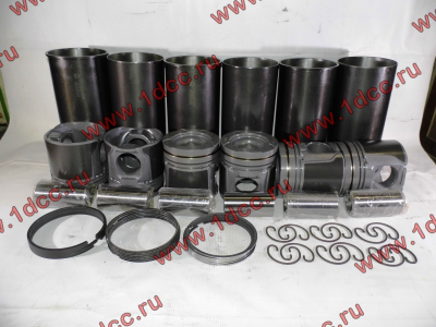 Поршневая группа D12 (6 гильз, 6 поршней (...0001), 6 пальцев, комплект колец) H A7 HOWO A7  фото 1 Астрахань